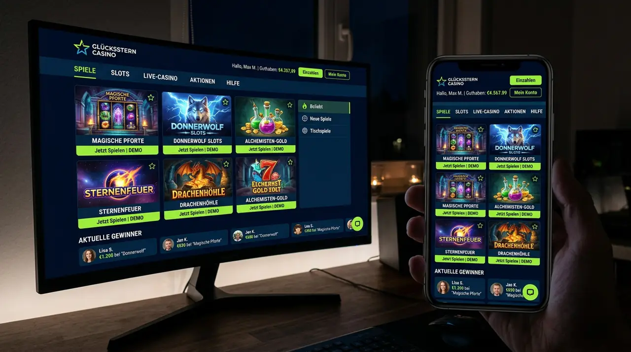 Nahtloses Spielvergnügen auf allen mobilen Endgeräten · Slotsgem